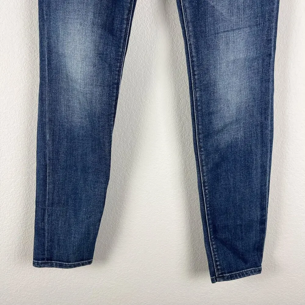 Madewell‎ Skinny Skinny High Riser Jean Womens 27 Blue Denim Medium Wash Preppy
